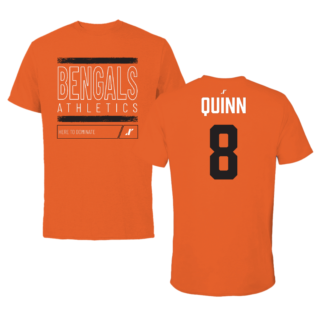 Idaho State University Softball Orange Dominate Performance Tee - #8 Rebecca Quinn