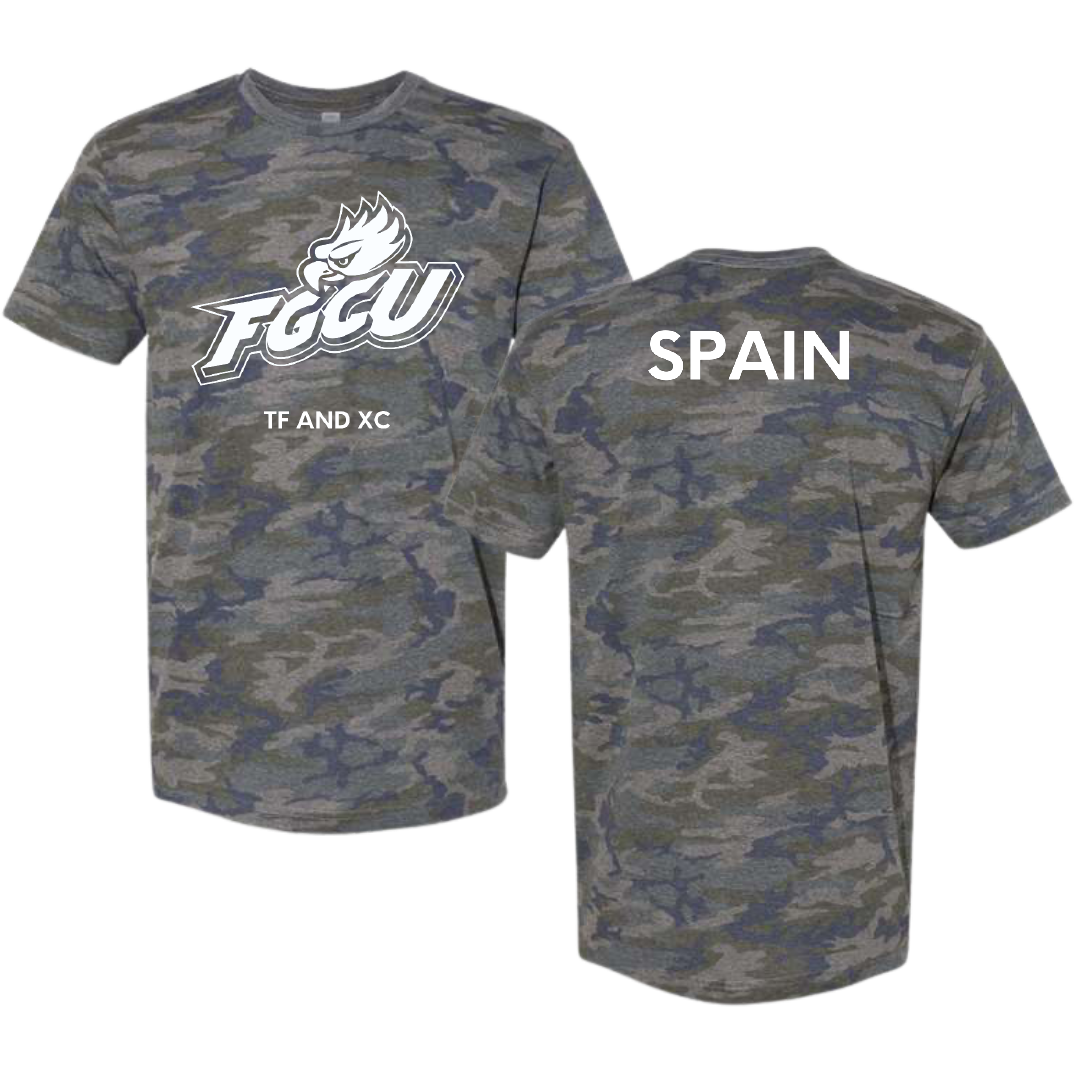 Florida Gulf Coast University TF and XC Vintage Camo Tee - Gabrielle Spain
