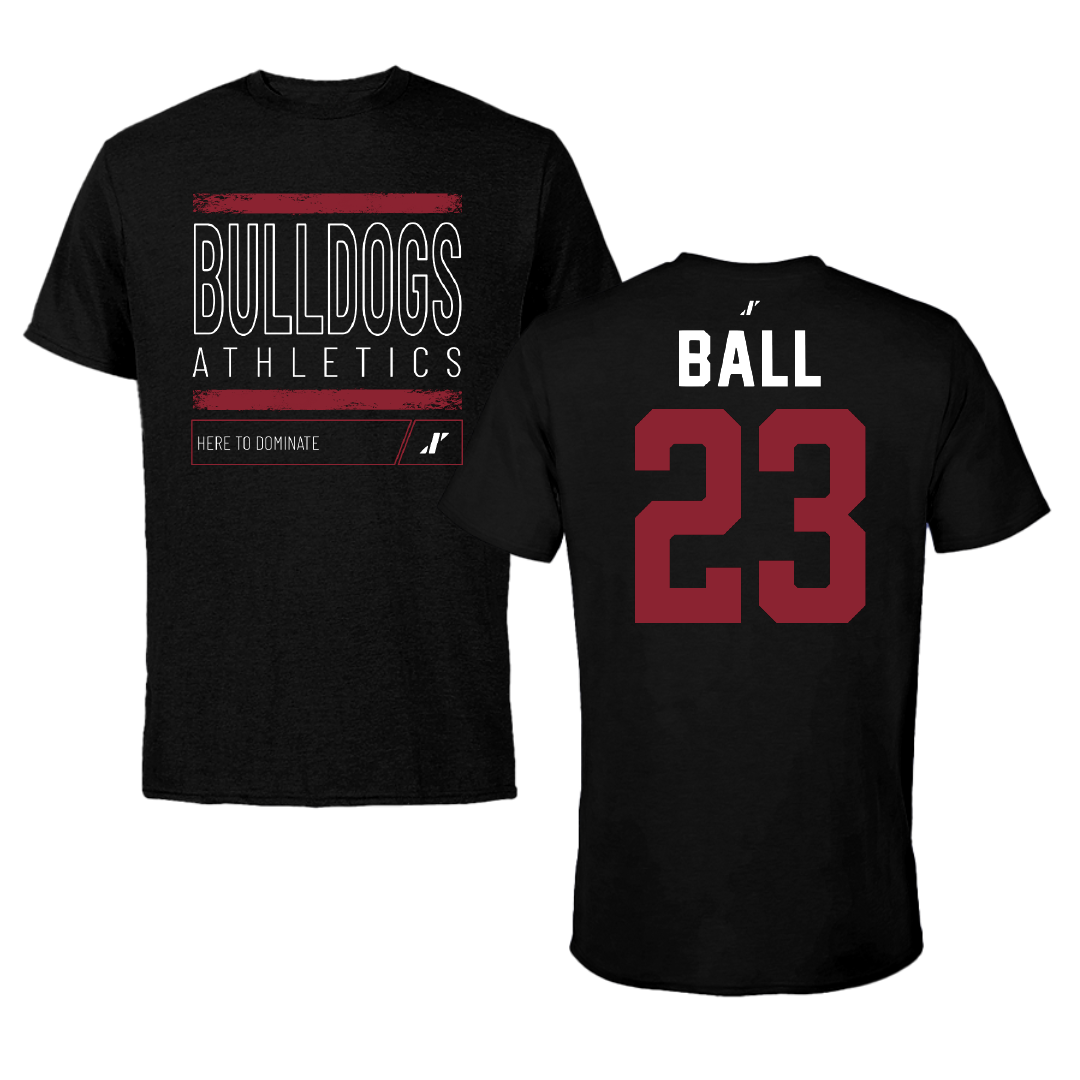 Dean College Volleyball Black Dominate Performance Tee - #23 Emily Ball