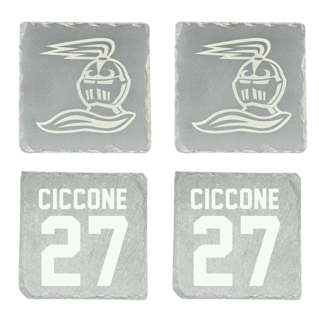 Heidelberg University Lacrosse Stone Coaster (4 Pack)  - #27 Nick Ciccone