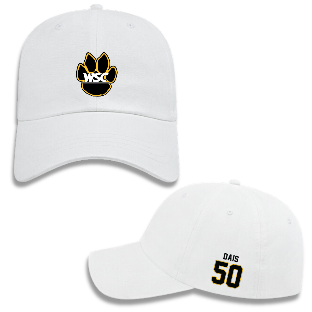 Wayne State College (Nebraska) Football White Hat - #50 Myles Dais
