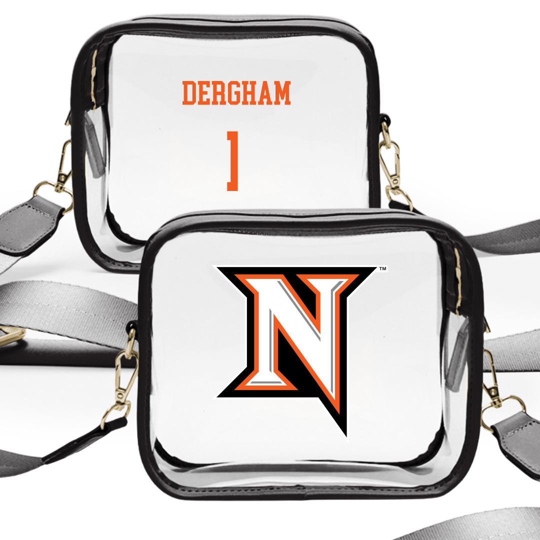 Northampton Community College Soccer (M) Black Clear Stadium Bag - #1 Noah Dergham