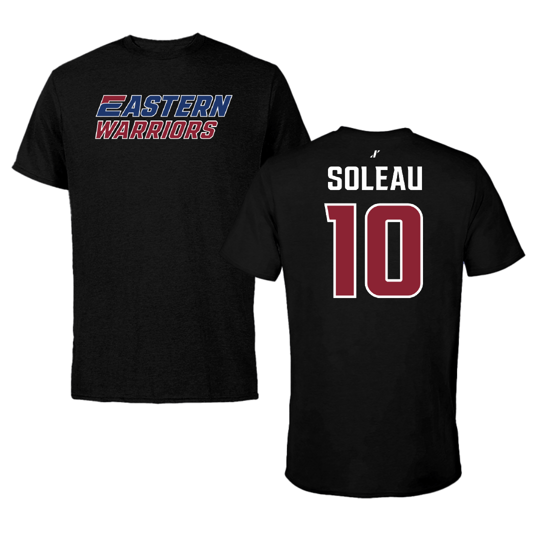 Eastern Connecticut State University Volleyball (W) Black Tee - #10 Addison Soleau