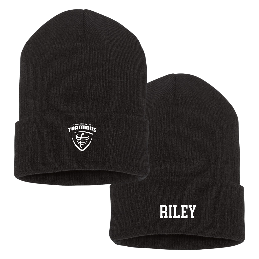 Concordia University (Texas) Baseball Black Beanie - #28 Carson Riley