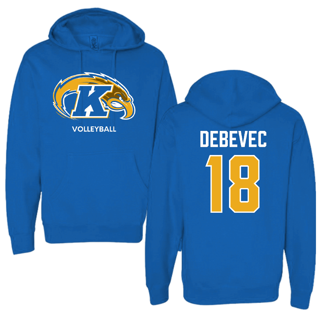 Kent State University Volleyball (W) Blue Hoodie - #18 Abbey Debevec