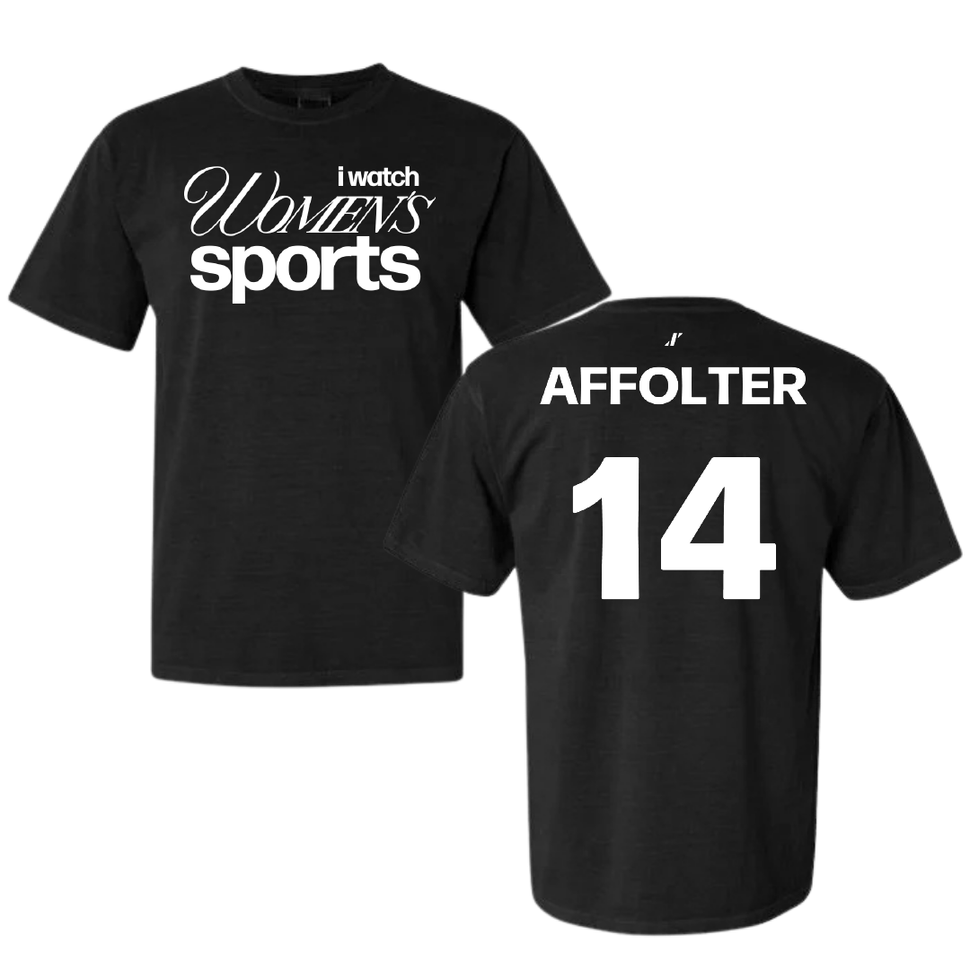 Southeast Missouri State University Softball Black WHM Comfort Colors Tee - #14 Brittany Affolter