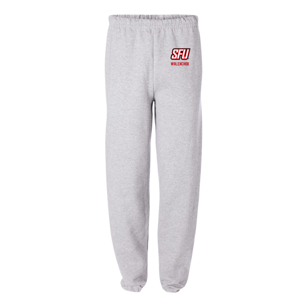 Saint Francis University (Pennsylvania) Soccer (M) Light Gray Sweatpants - #14 Mike Walenchok