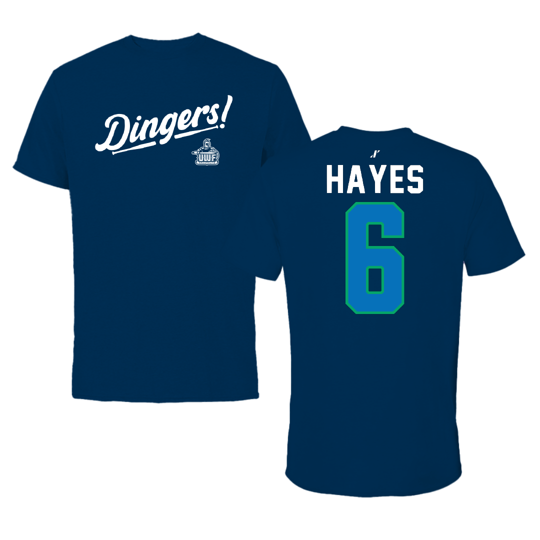 University of West Florida Softball Navy Dingers Tee - #6 Nevaeh Hayes