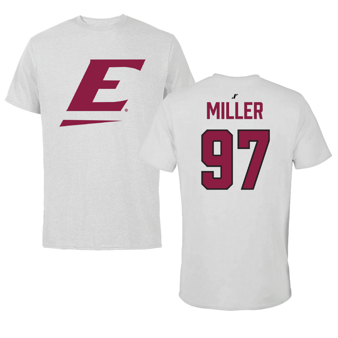 Eastern Kentucky University Football Light Gray Performance Tee - #97 Payne Miller