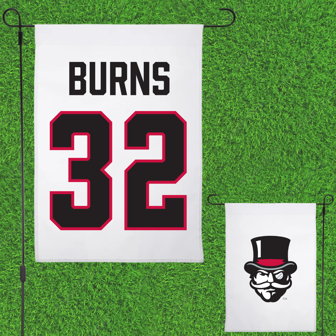 Austin Peay State University Softball White Garden Flag - #32 Natalie Burns