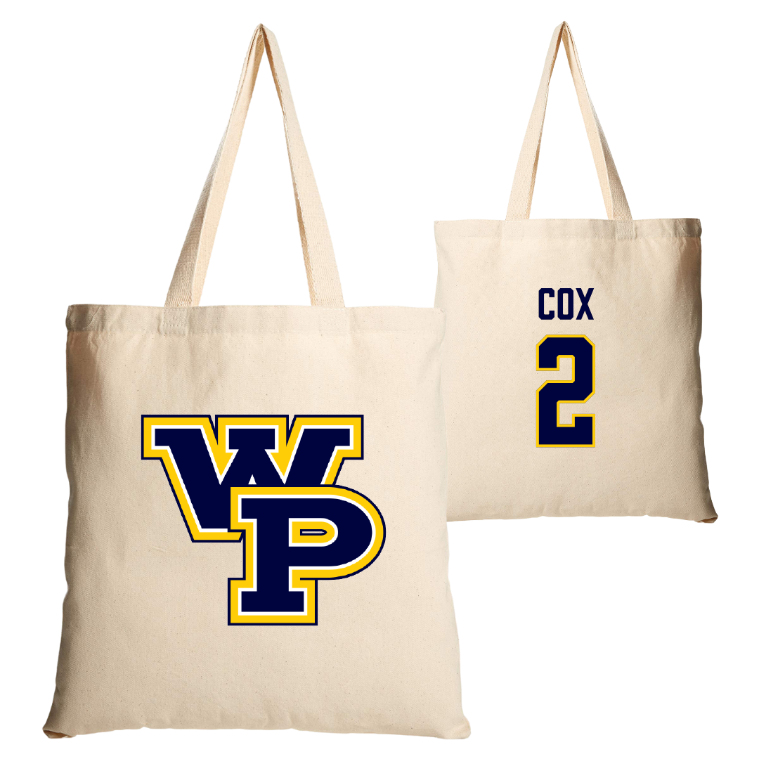 William Penn University Lacrosse (M) Tan Canvas Tote Bag - #2 Lucas Cox