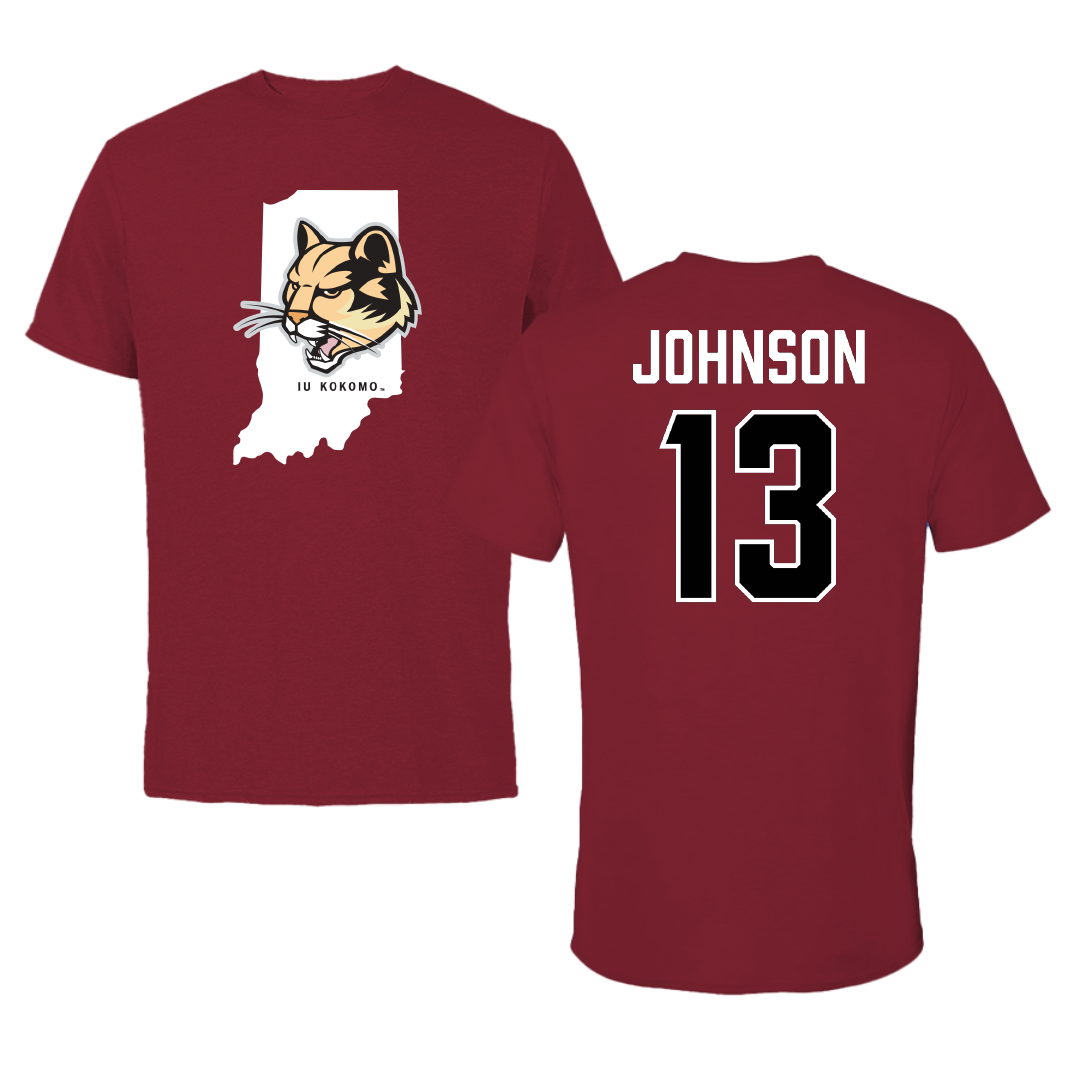 Indiana University Kokomo Volleyball (W) Cardinal State Tee - #13 Trishell Johnson