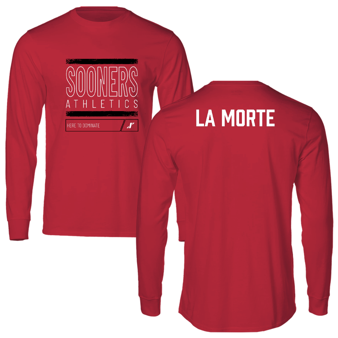 University of Oklahoma Wrestling Crimson Dominate Long Sleeve - Nick La Morte