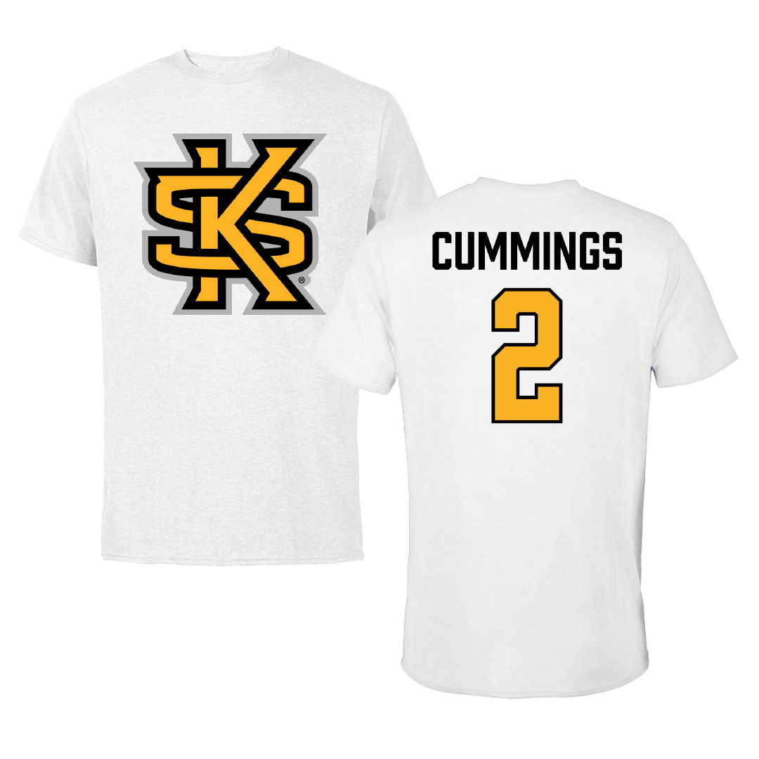 Kennesaw State University Lacrosse White Tee - #2 Cate Cummings