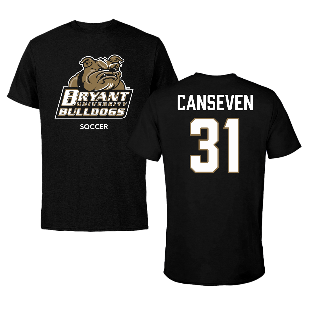 Bryant University Soccer (W) Black Tee - #31 Emily Canseven