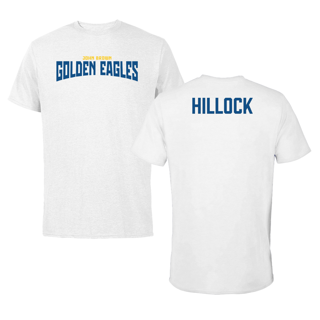 John Brown University Tennis (M) White Classic Performance Tee - Jonathan Hillock