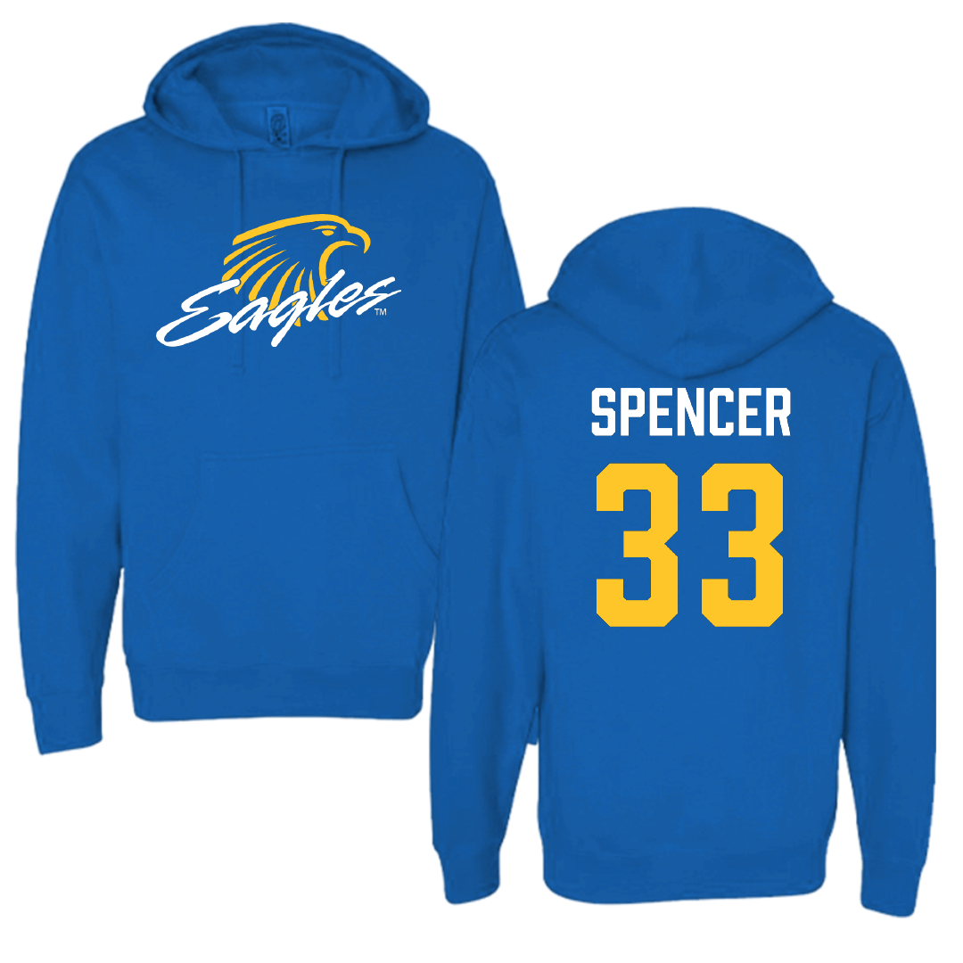 Embry-Riddle Aeronautical University Softball Blue Hoodie - #33 Carli Spencer