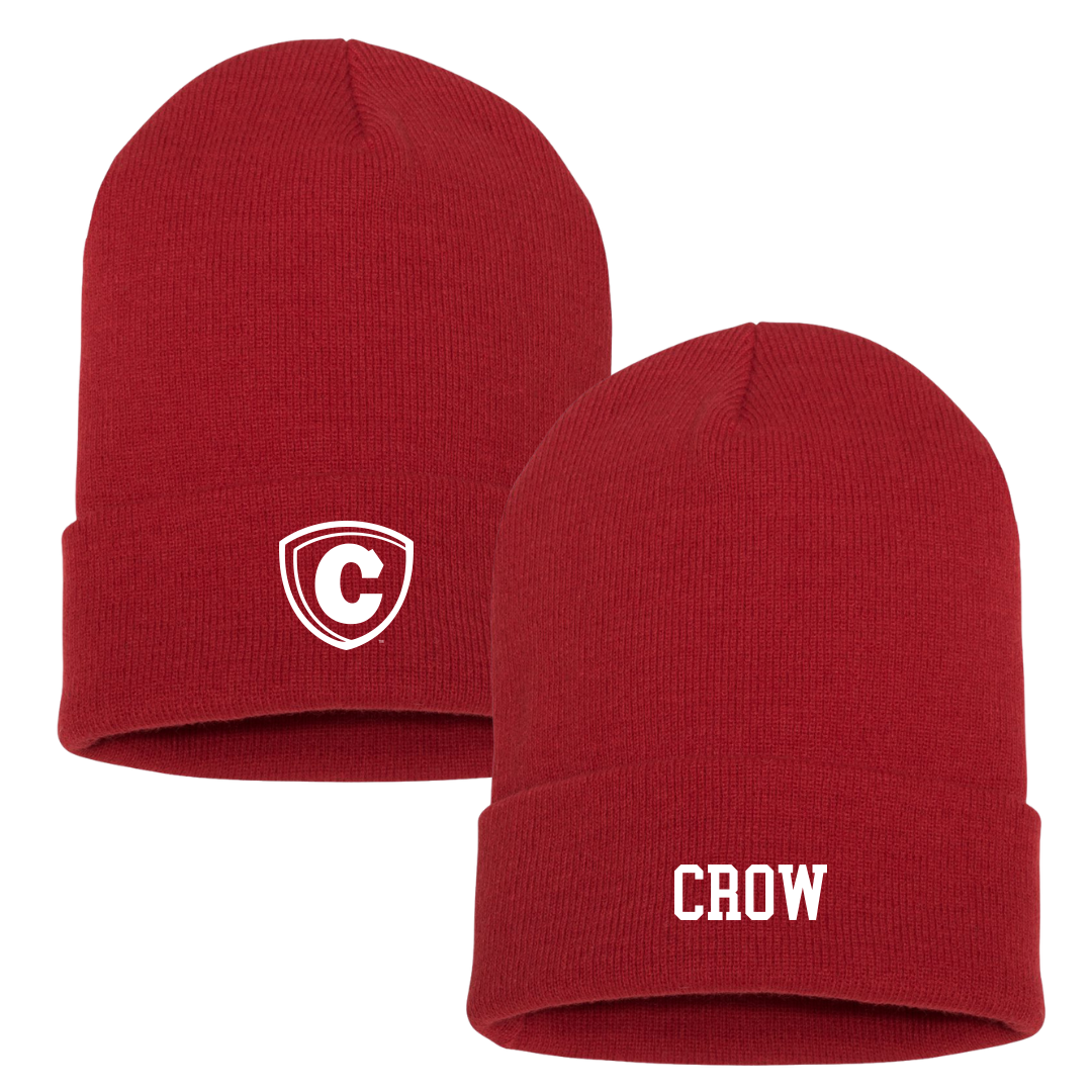 Carthage College Volleyball (W) Red Beanie - #13 Emma Crow