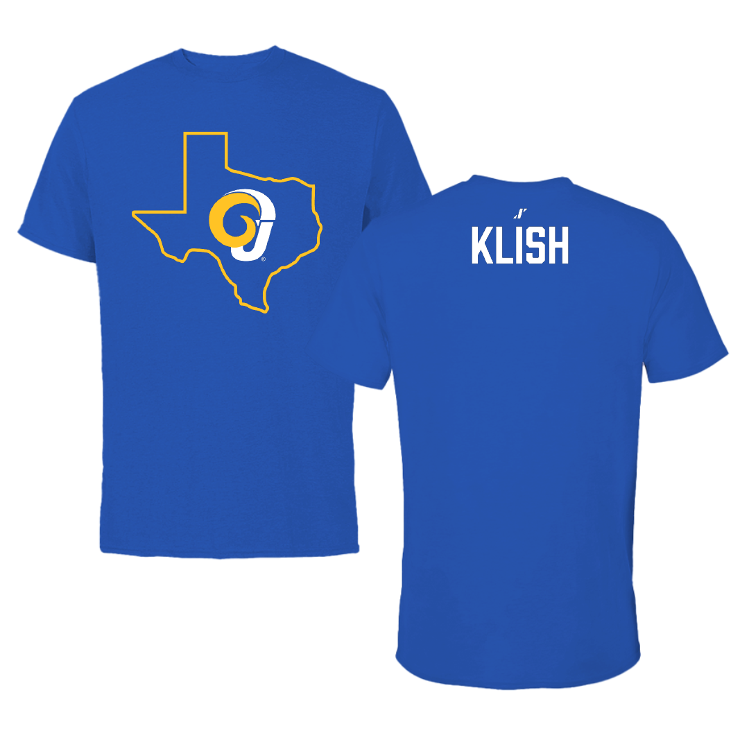 Angelo State University TF and XC Blue State Performance Tee - Coy Klish