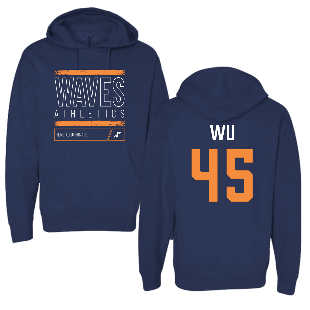 Pepperdine University Baseball Navy Dominate Hoodie - #45 Arnold Wu