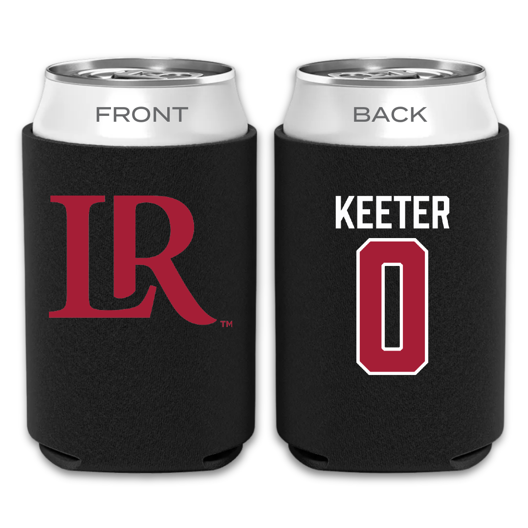 Lenoir-Rhyne University Baseball Black Can Cooler - #0 Nathan Keeter