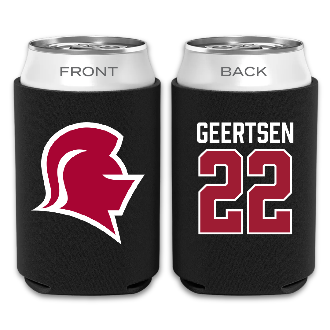 Southern Virginia University Baseball Black Can Cooler - #22 Zack Geertsen