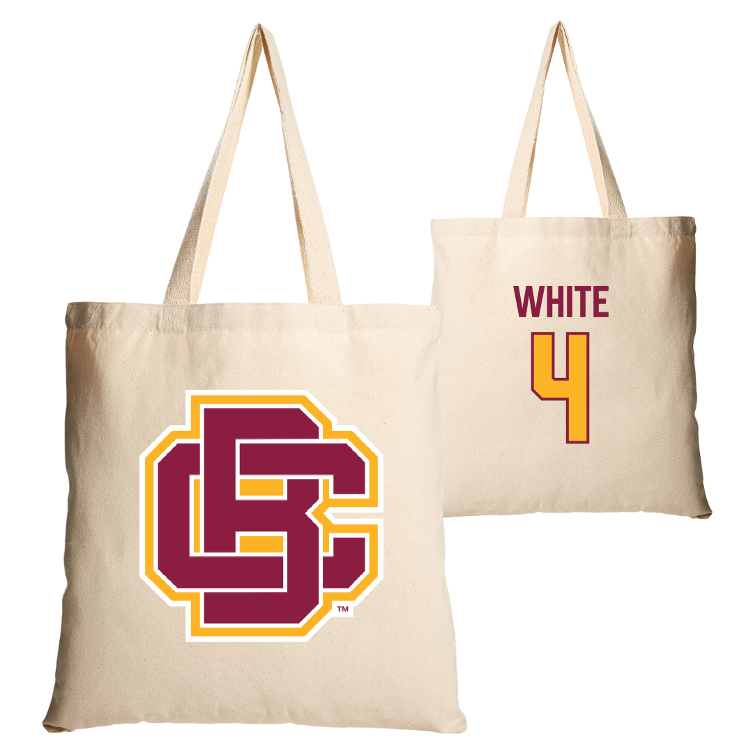 Bethune-Cookman University Volleyball (W) Tan Canvas Tote Bag - #4 Kylynn White