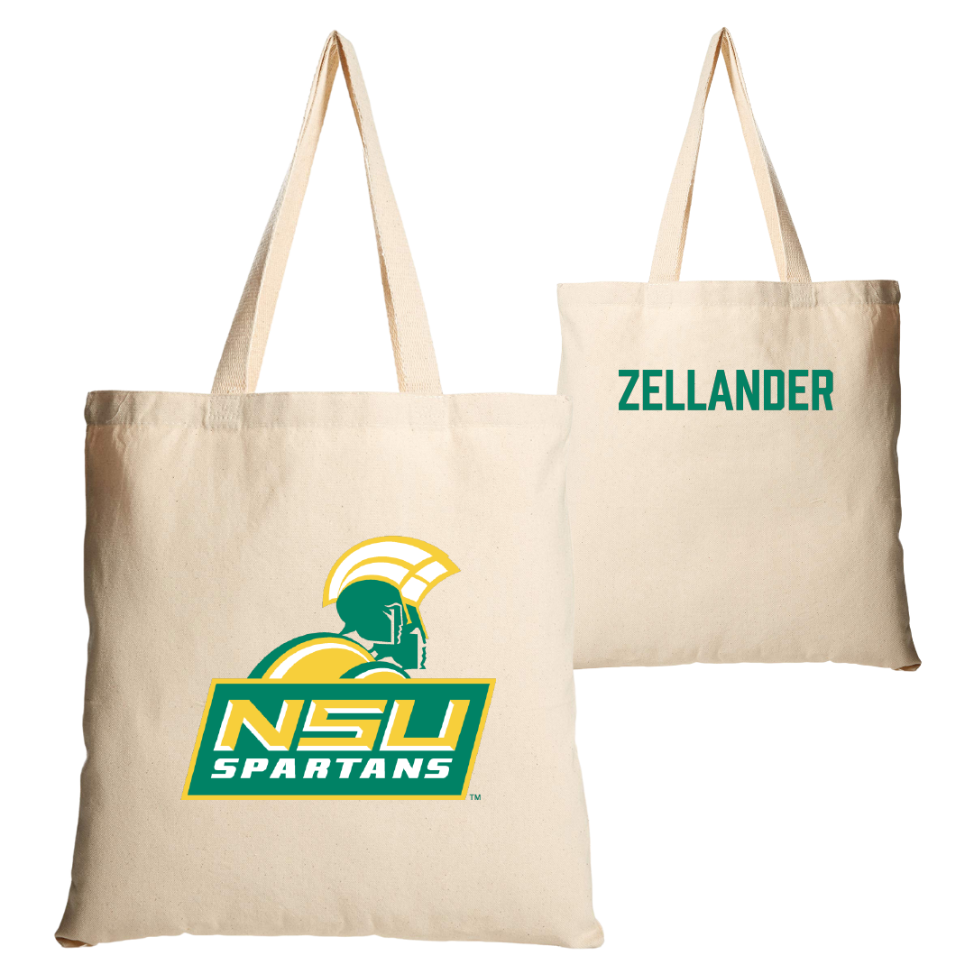 Norfolk State University TF and XC Tan Canvas Tote Bag - Jeremiah Zellander