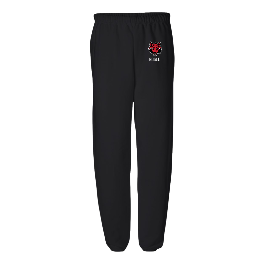 Arkansas State University Football Black Sweatpants - #43 Chase Bogle