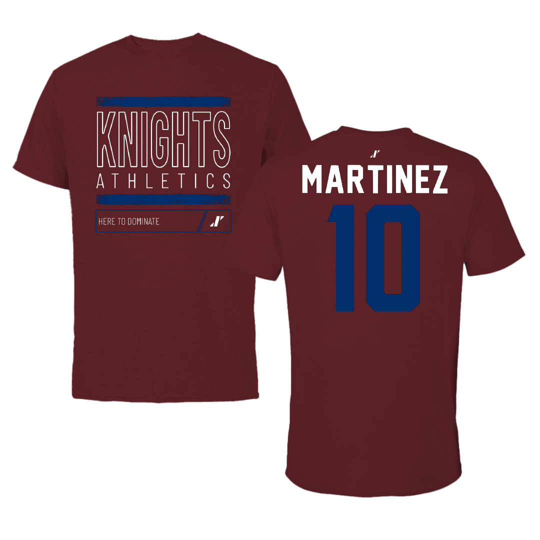 Fairleigh Dickinson University-Metropolitan Campus Soccer Maroon Dominate Performance Tee - #10 Laura Martinez
