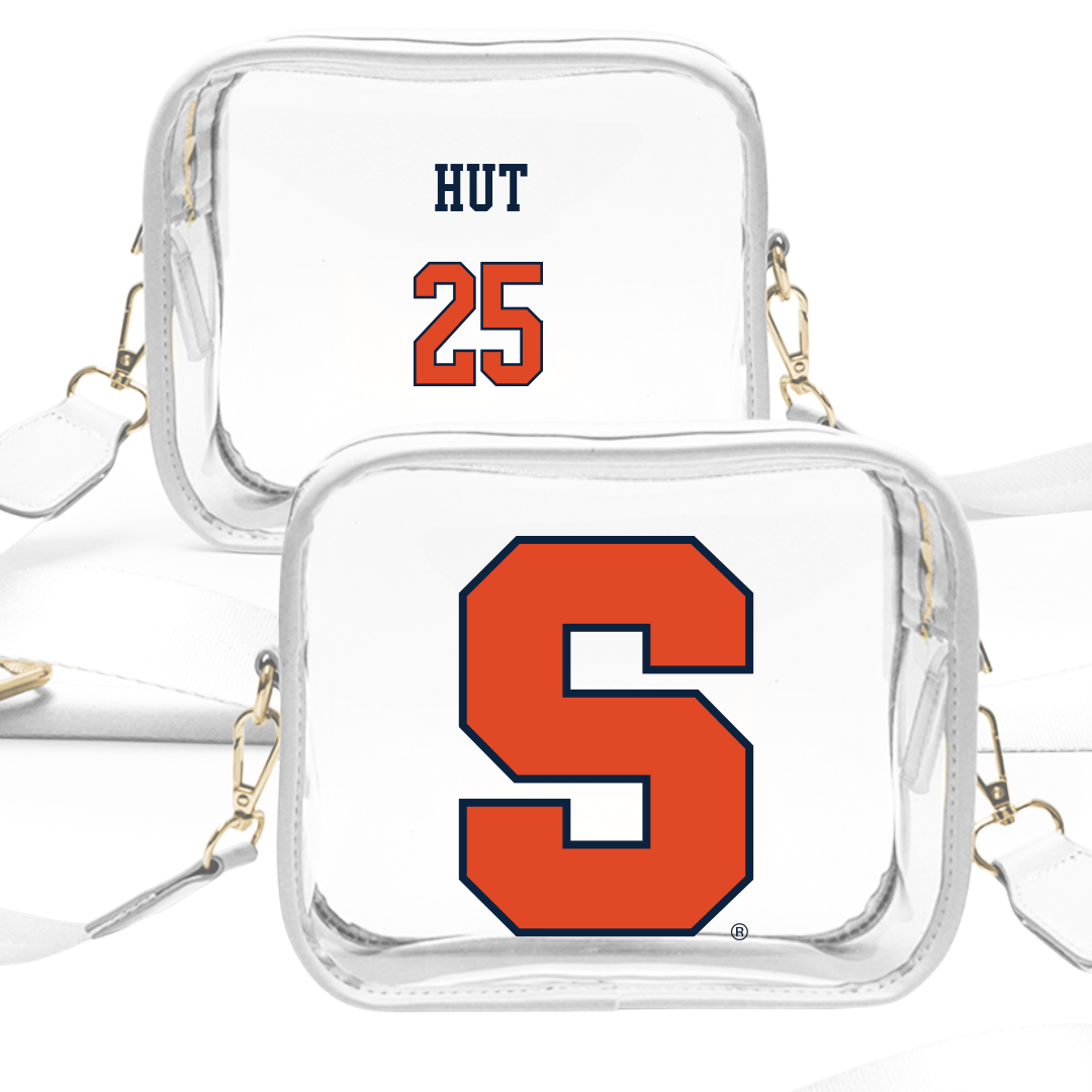 Syracuse University Soccer (M) White Clear Stadium Bag - #25 Tomas Hut