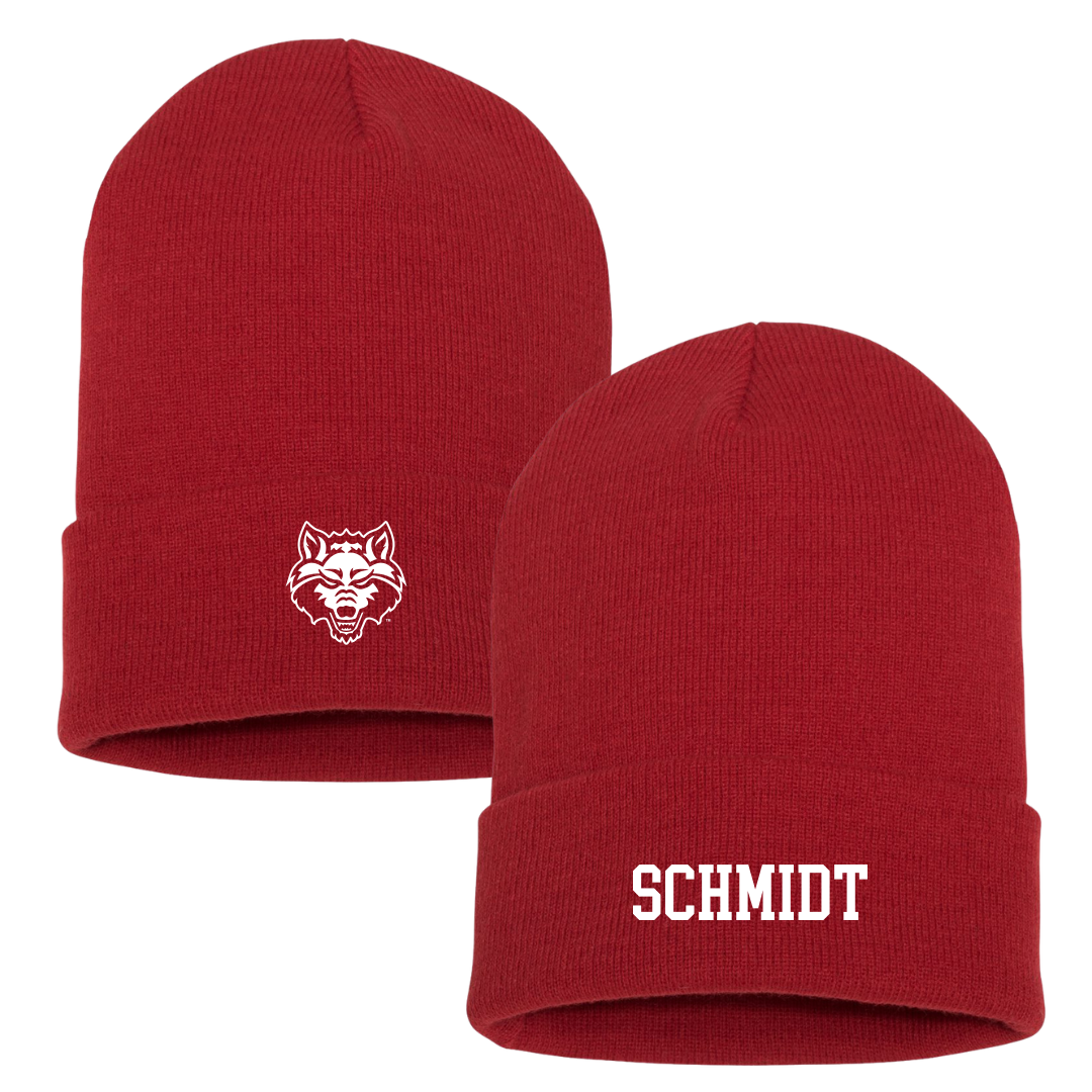 Arkansas State University Golf (M) Red Beanie - Thomas Schmidt