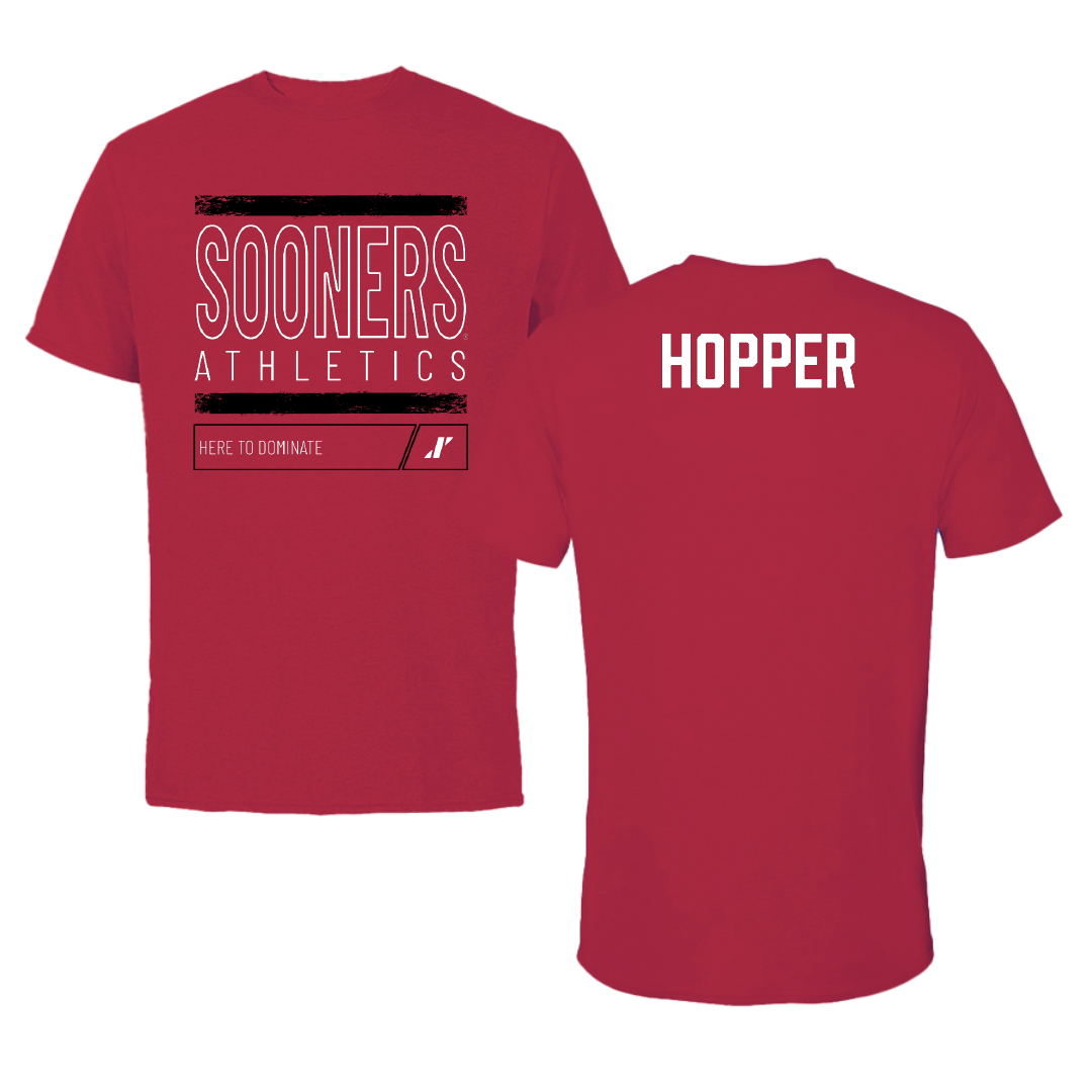 University of Oklahoma Golf Crimson Dominate Tee - Jake Hopper