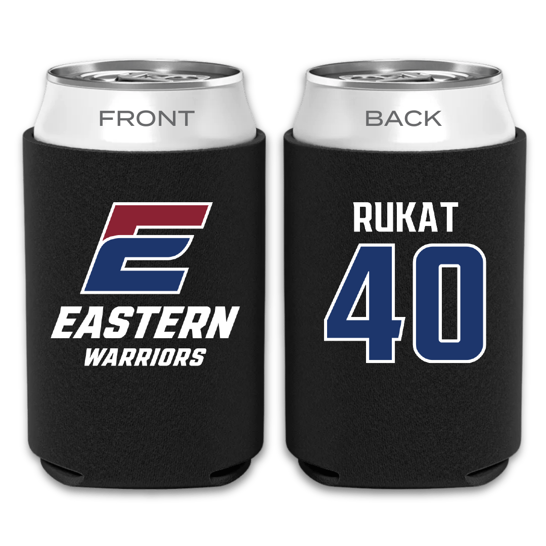 Eastern Connecticut State University Lacrosse (W) Black Can Cooler - #40 Maizie Rukat