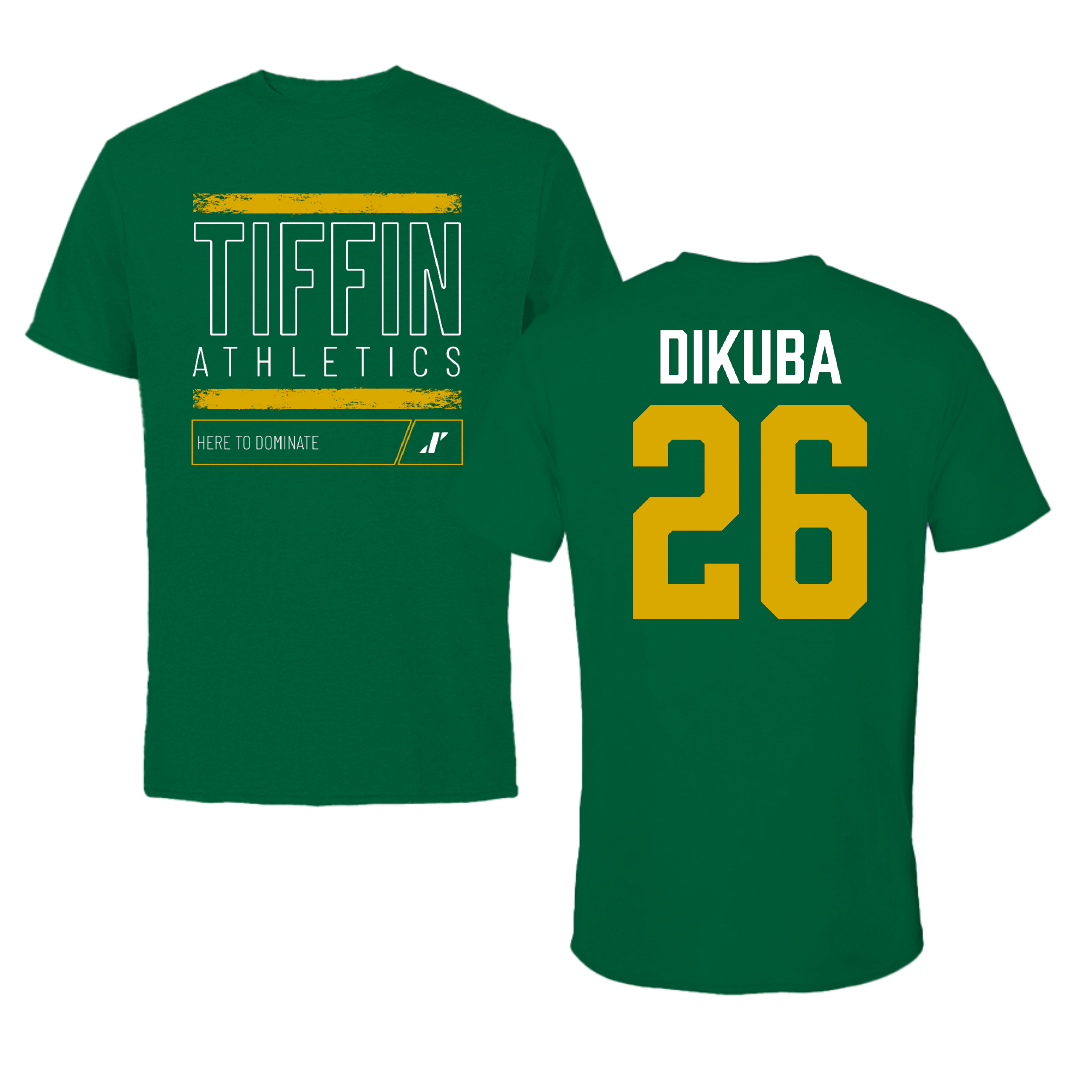 Tiffin University Soccer Green Dominate Tee - #26 Kian Dikuba