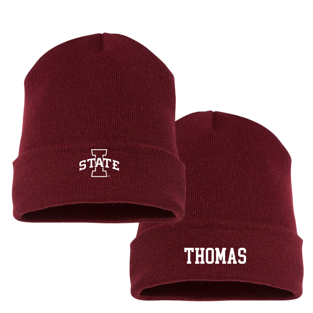 Iowa State University Soccer (W) Maroon Beanie - #10 Sophia Thomas