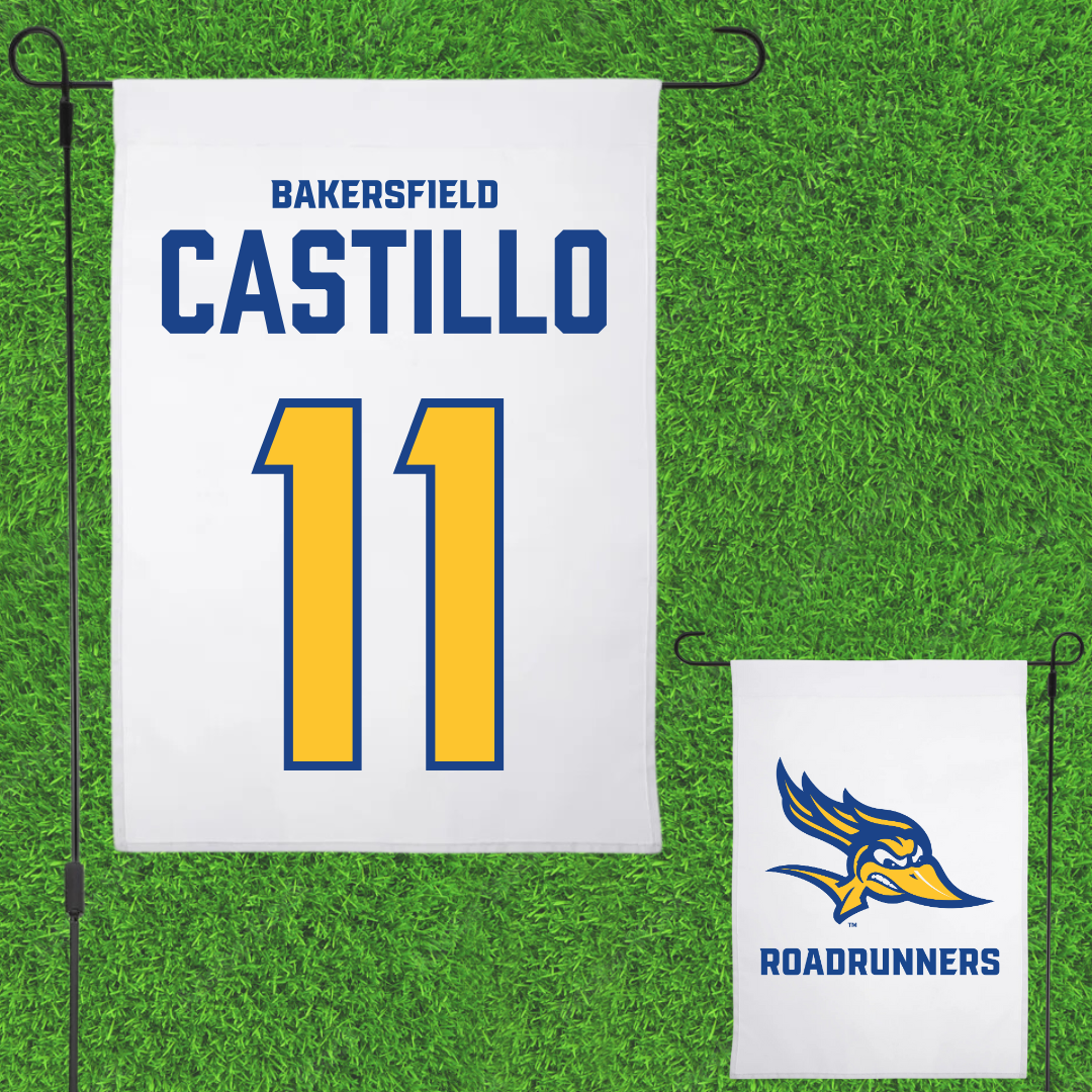 California State University-Bakersfield Softball White Garden Flag - #11 Anahi Castillo