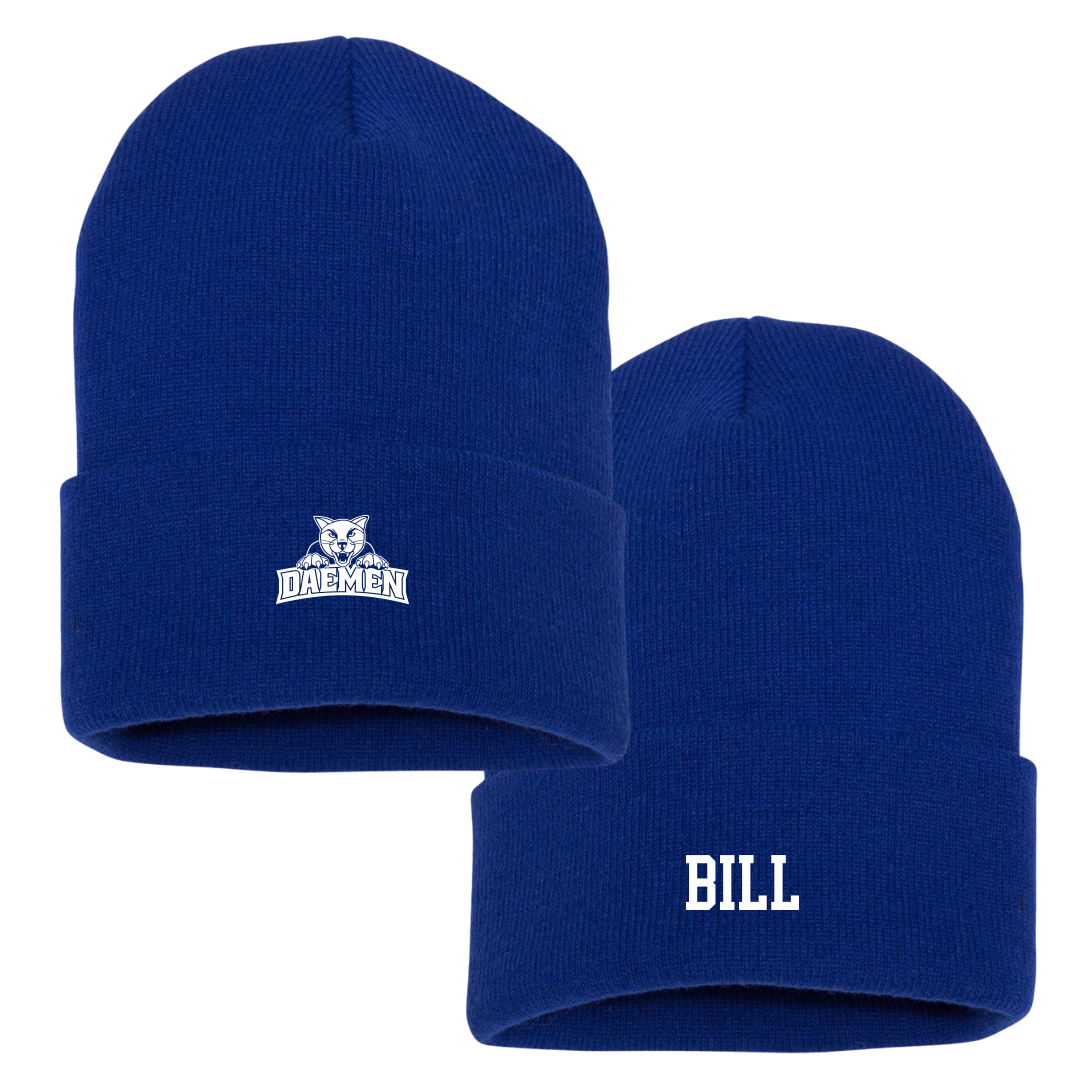 Daemen University Basketball (M) Blue Beanie - #44 Benjamin Bill
