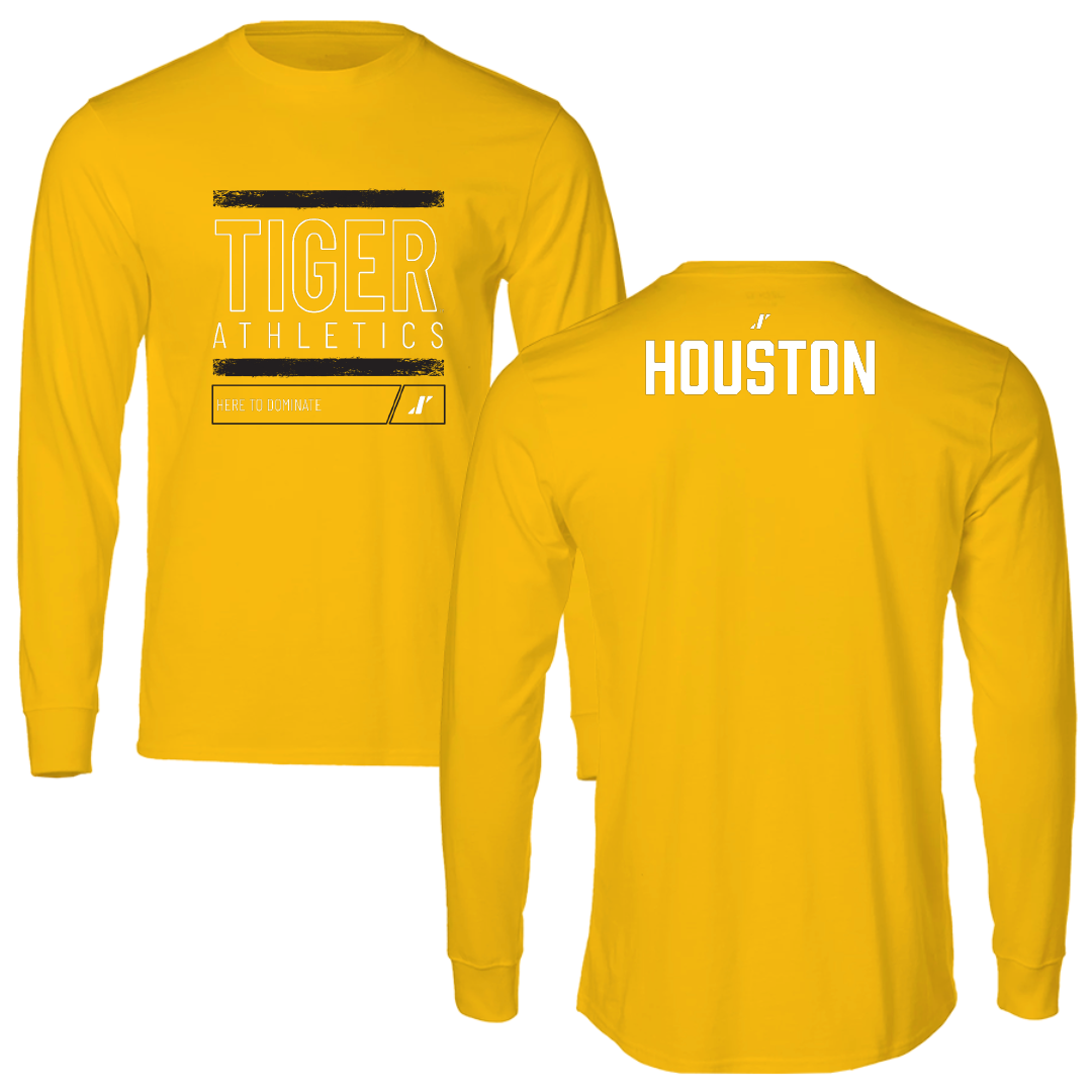 Grambling State University TF and XC Gold Dominate Performance Long Sleeve - Dillon Houston