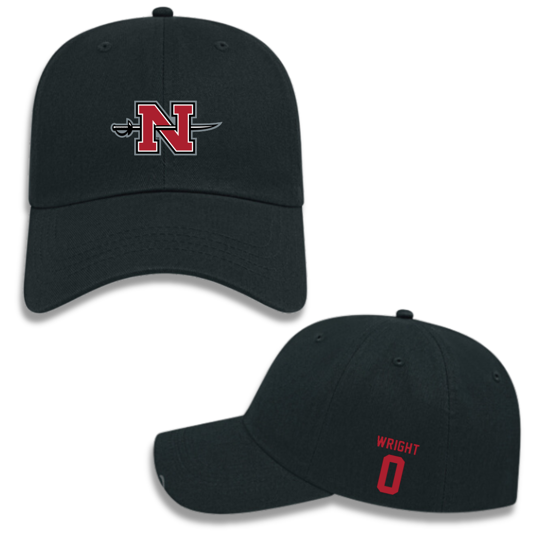 Nicholls State University Soccer (W) Black Hat - #0 Aislinn Wright