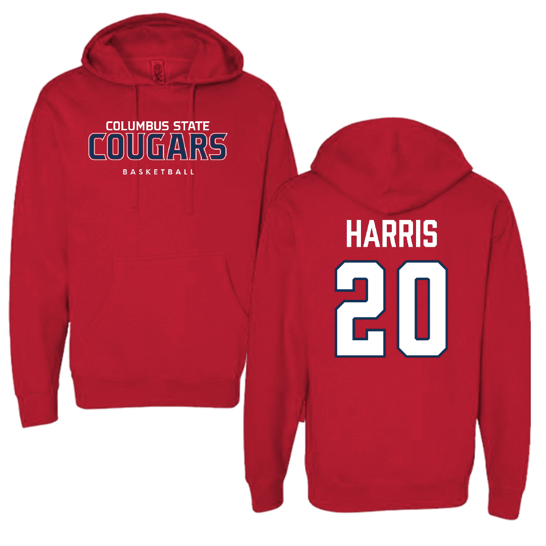Columbus State University Basketball Red Hoodie - #20 Jackson Harris