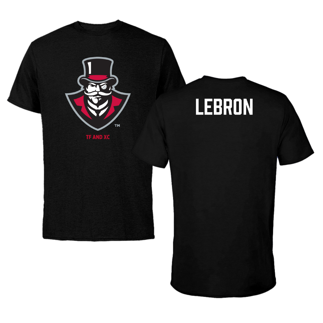 Austin Peay State University TF and XC Black Tee - Richie Lebron