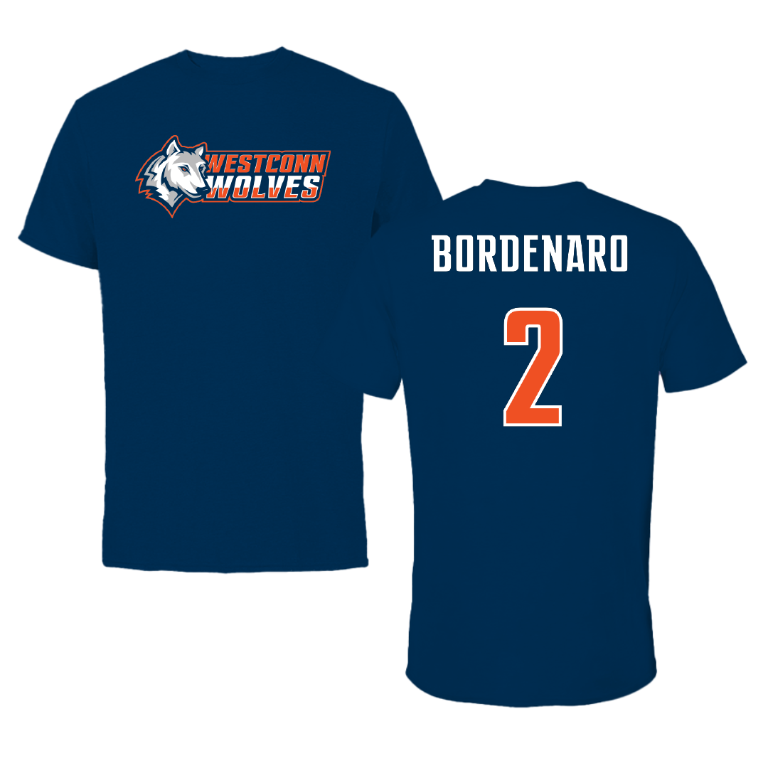 Western Connecticut State University Softball Navy Performance Tee - #2 Olivia Bordenaro