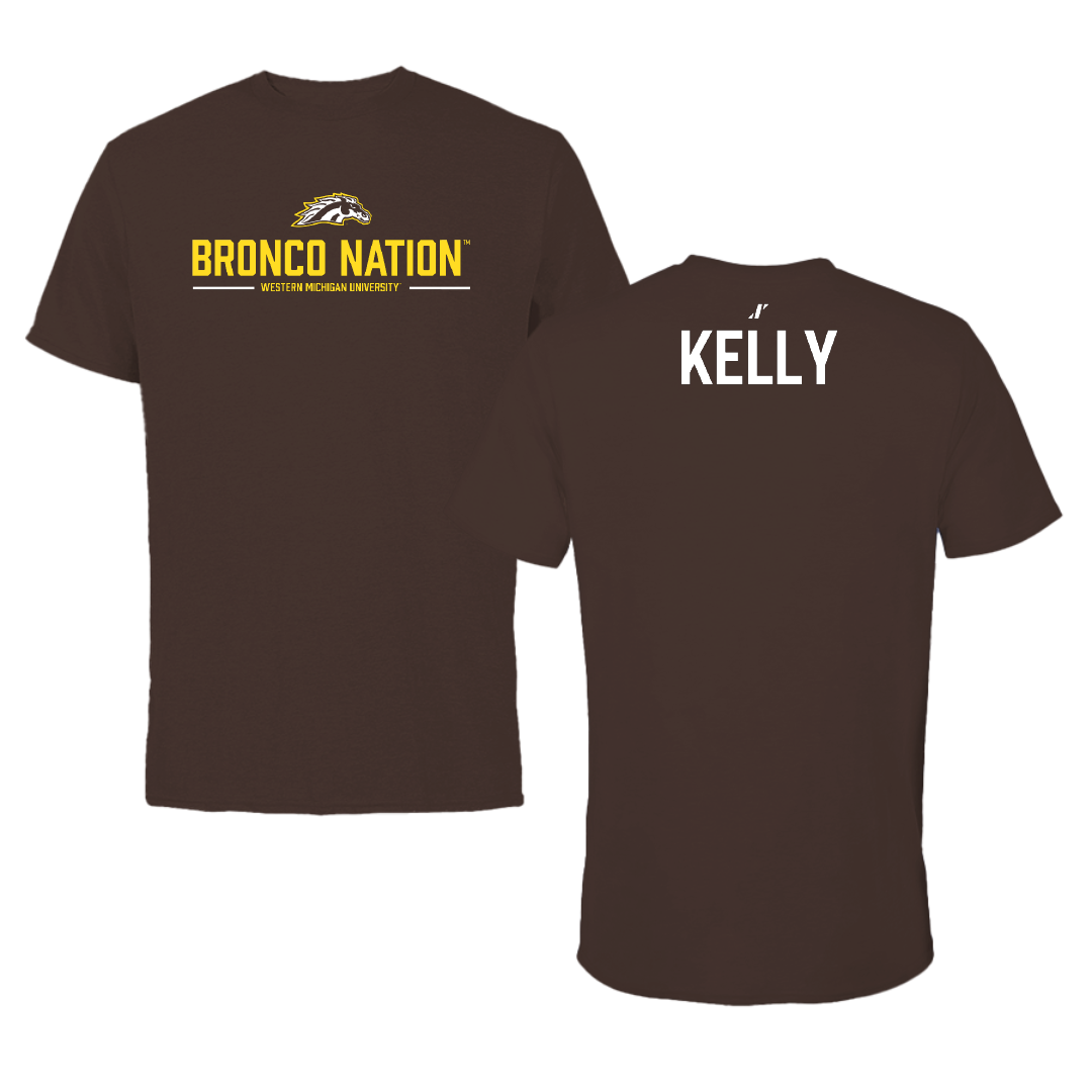 Western Michigan University Gymnastics (W) Brown General Tee - Aliyah Kelly