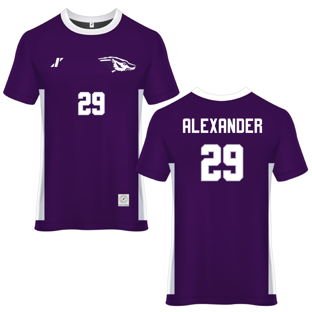 Spring Hill College Purple Soccer Jersey - #29 Hudson Alexander