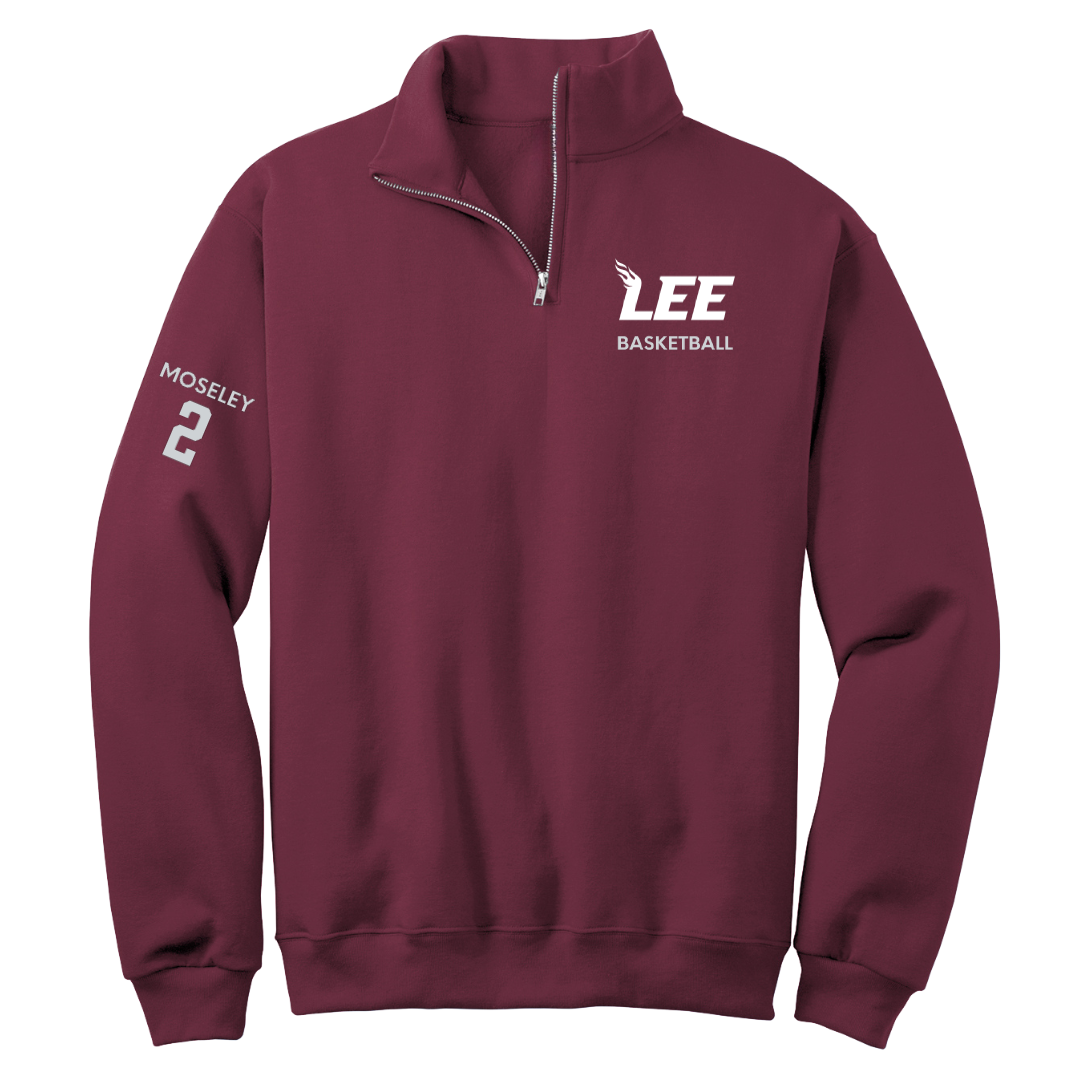 Lee University Basketball (M) Maroon Quarter-Zip - #2 Hayden Moseley