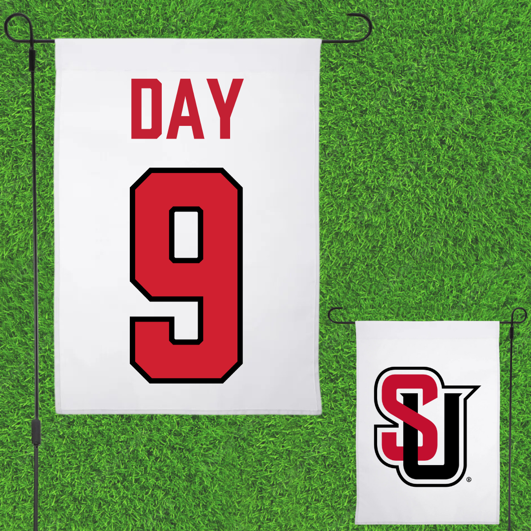 Seattle University Softball White Garden Flag - #9 Ava Day