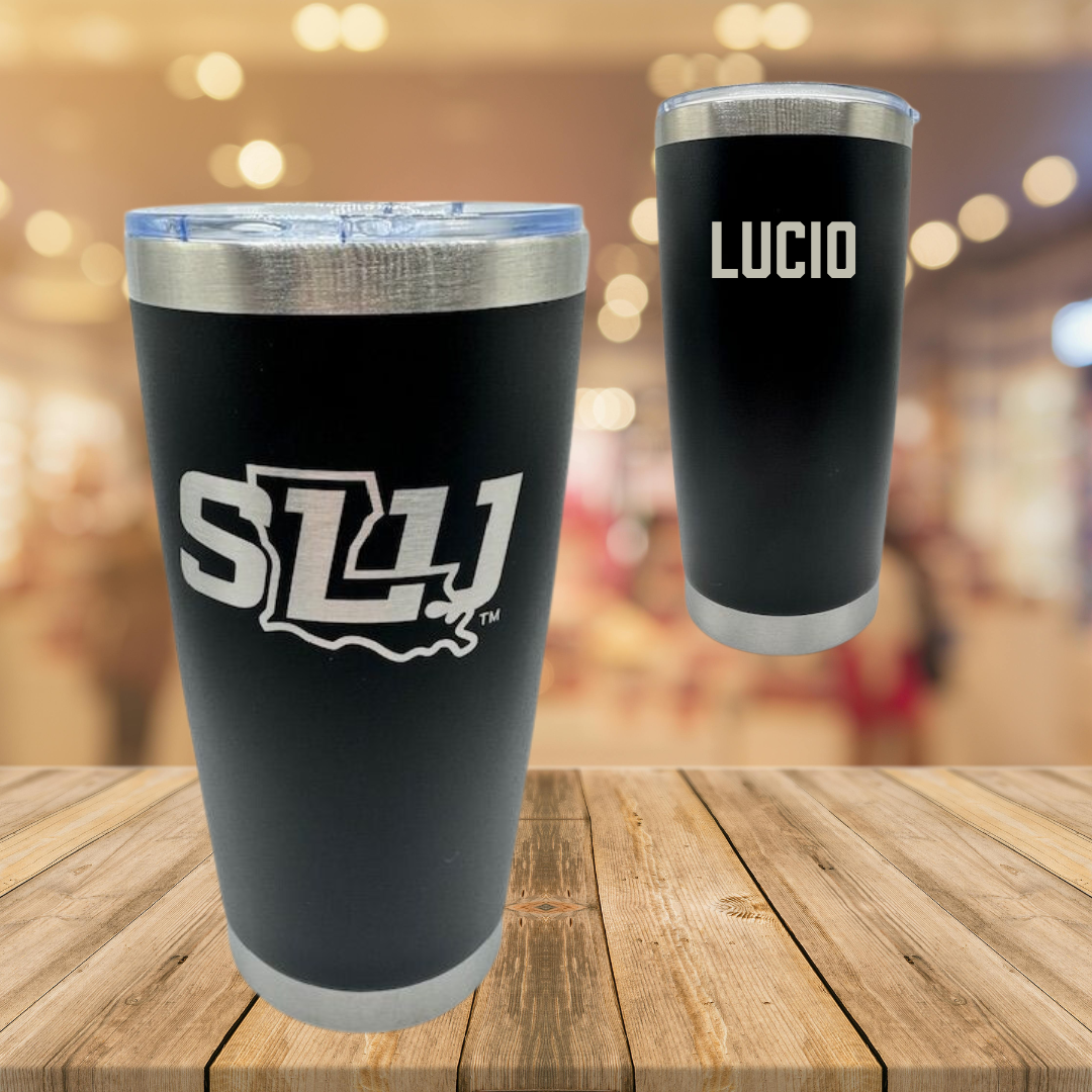 Southeastern Louisiana University Basketball Black Stainless Steel Tumbler - Emma Lucio