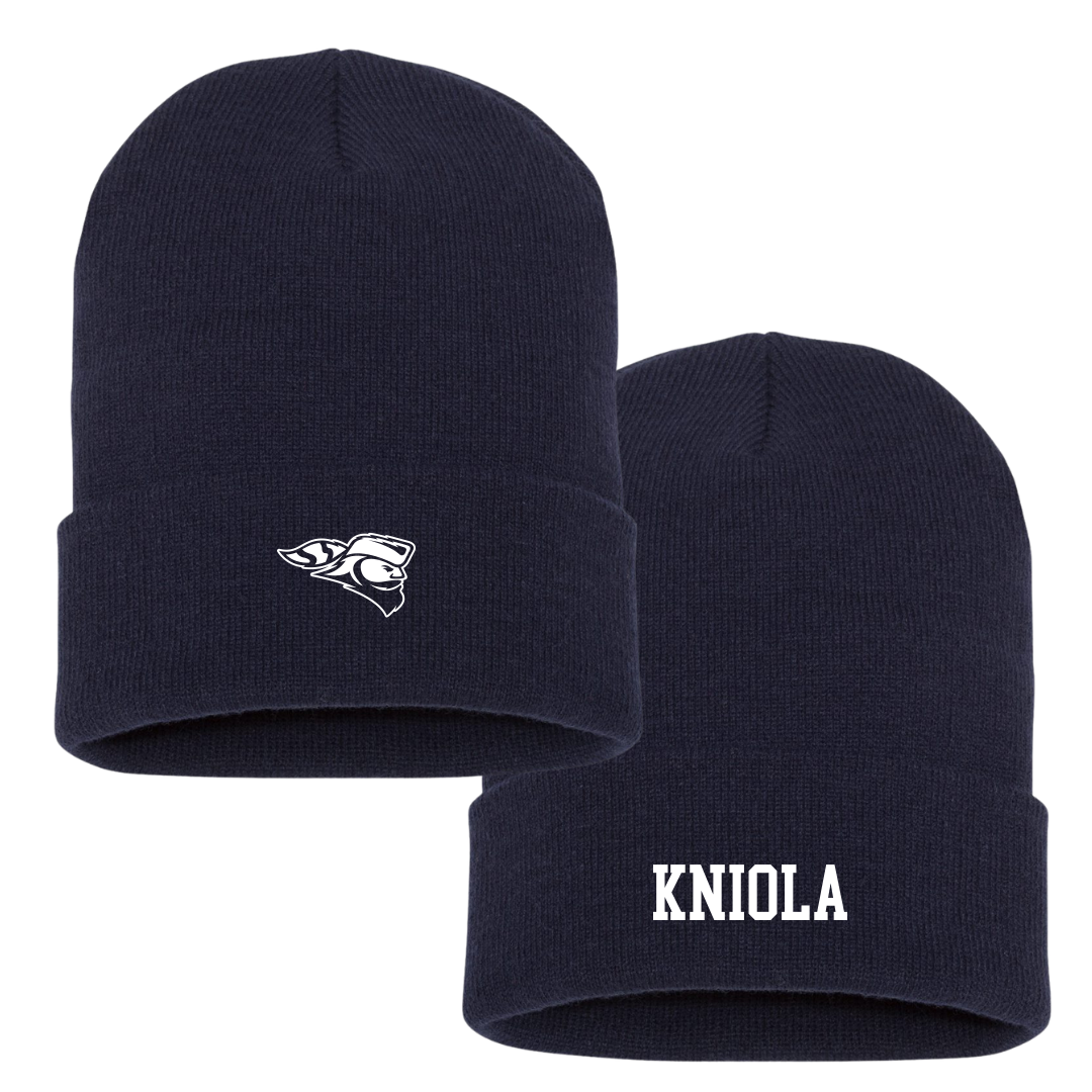 Carroll University TF and XC Navy Beanie - Jared Kniola