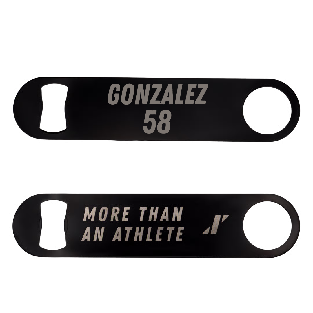 Football Black Bottle Opener - #58 Jose Gonzalez